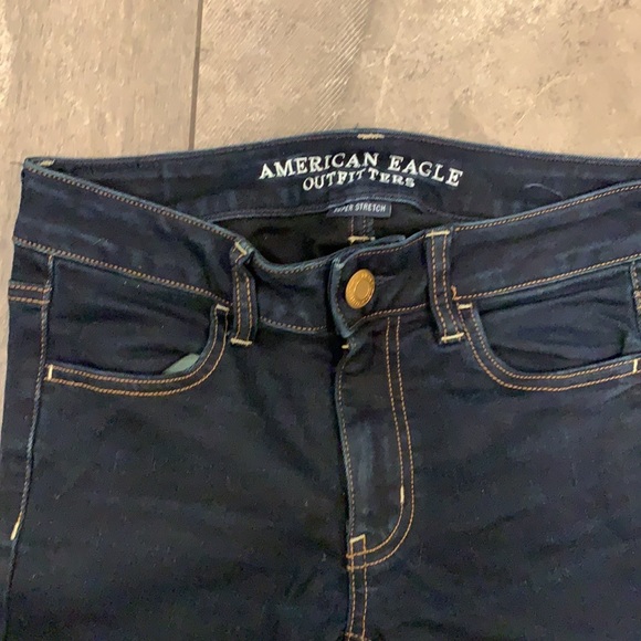 American Eagle super stretchy Jean leggings size 2 - Picture 3 of 5
